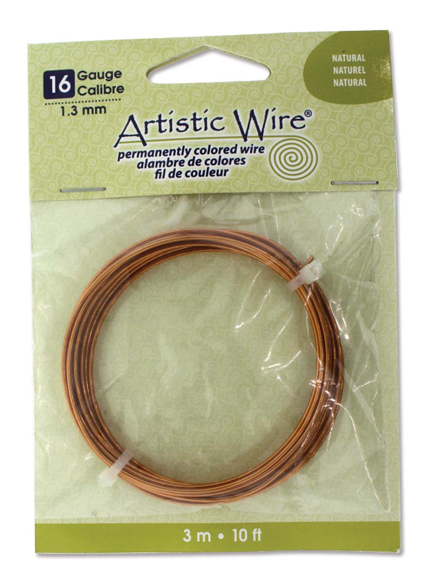 Fil "Artistic Wire", 10mm Maille, Laiton Antique, 1 Mètre. Vendu