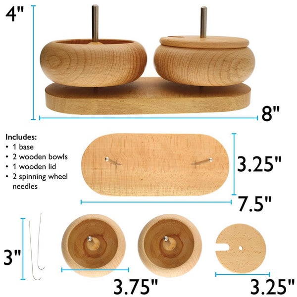 Double Wooden Bead Spinner Double Wooden Bead Spinner