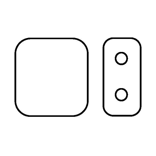 TWO HOLE TILE