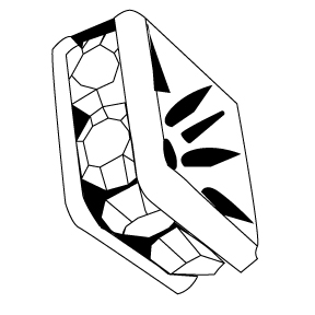 RHINESTONE SQUARDELLE